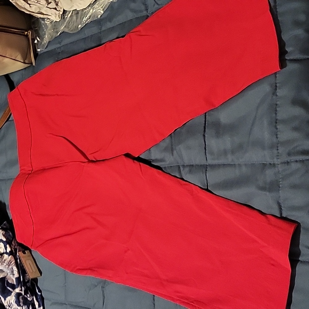 Nwt Dana Buchman red pull on capris - Picture 6 of 7